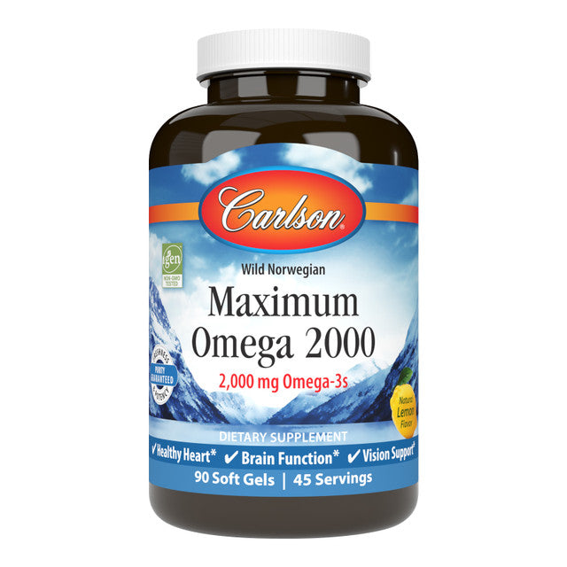 Carlson Labs Maximum Omega 2000 - 90 + 30 softgels