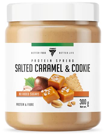 Trec Nutrition Protein Spread, Salted Caramel & Cookie - 300g | High-Quality Protein Bars | MySupplementShop.co.uk