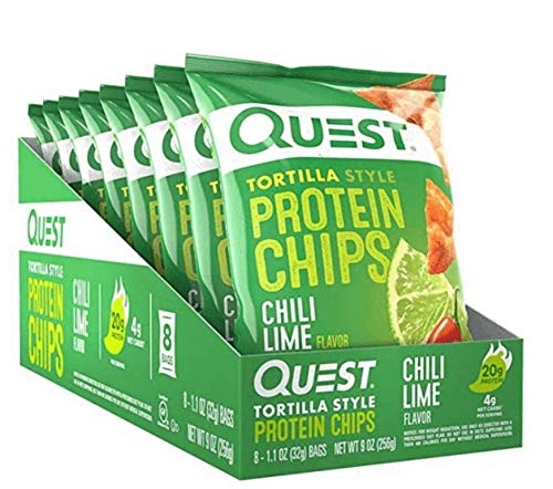 Quest Nutrition Protein Chips 8x32g Chilli Lime at MySupplementShop.co.uk