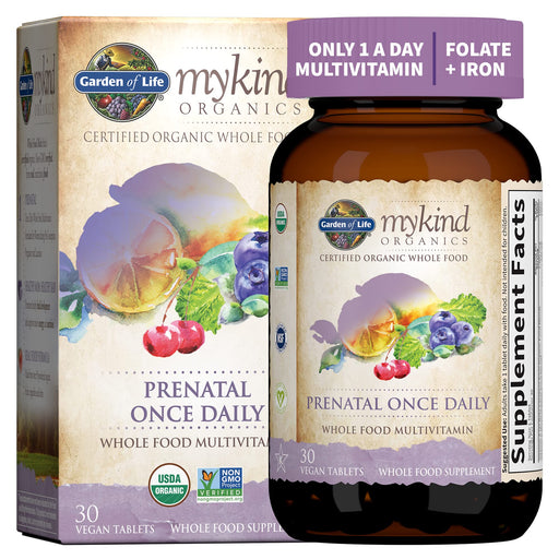 Garden of Life Mykind Organics Prenatal Once Daily - 30 vegan tabs | High-Quality Vitamins & Minerals | MySupplementShop.co.uk