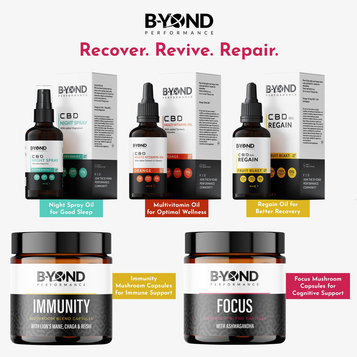 BYOND PERFORMANCE Focus Mushroom Capsules 60 Caps