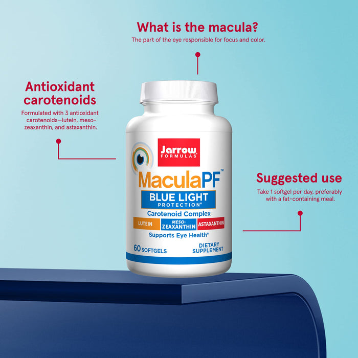 Jarrow Formulas Macula PF - 60 softgels - Health and Wellbeing at MySupplementShop by Jarrow Formulas