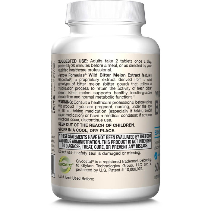 Jarrow Formulas Wild Bitter Melon Extract 60 Tablets - Special Formula at MySupplementShop by Jarrow Formulas