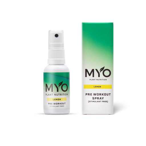 Myo Nutrition Pre Workout Spray (Stimulant Free) 30ml Lemon | Premium Pre Workout Energy at MySupplementShop.co.uk