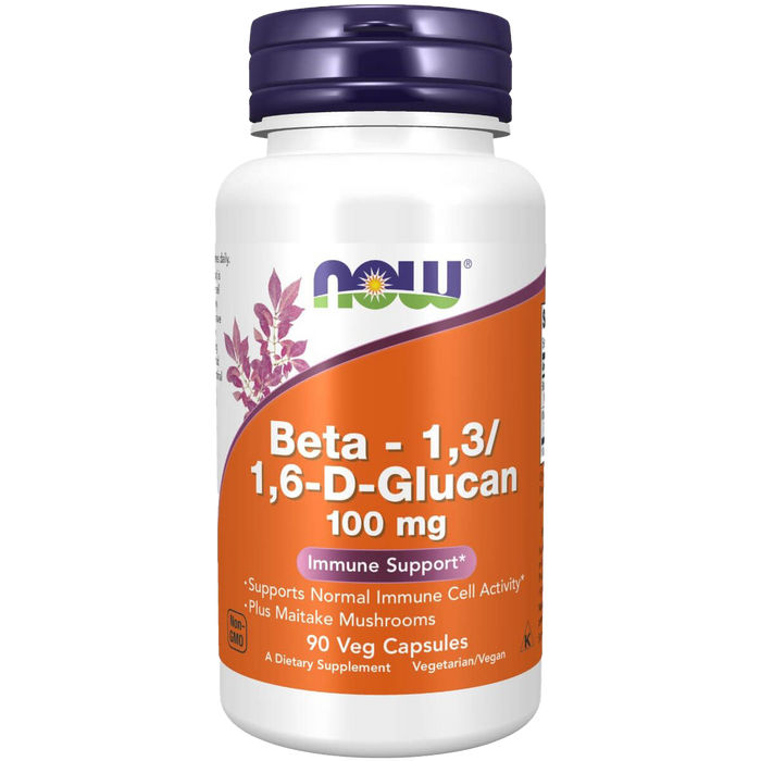 NOW Foods Beta – 1,3/1,6-D-Glucan, 100 mg – 90 Kapseln