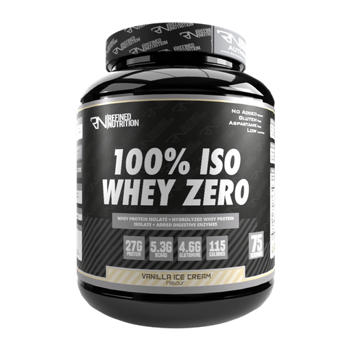 Refined Nutrition 100% Iso Whey Zero 2.27kg Vanilla Milkshake | Top Rated Sports & Nutrition at MySupplementShop.co.uk