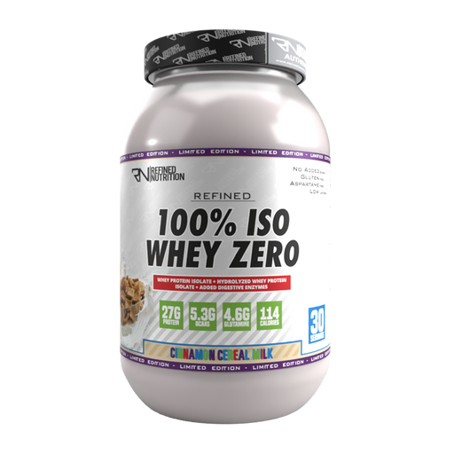 Refined Nutrition 100% Iso Whey Zero 908g Cinnamon Cereal Milk | Top Rated Sports & Nutrition at MySupplementShop.co.uk