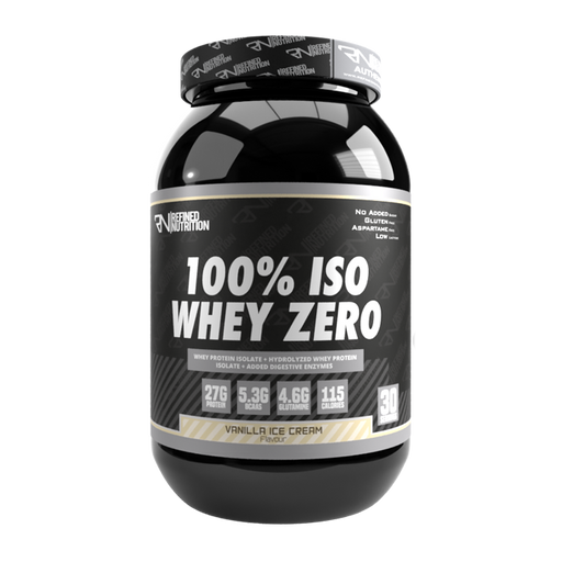 Refined Nutrition 100% Iso Whey Zero 908g Vanilla Milkshake | Top Rated Sports & Nutrition at MySupplementShop.co.uk