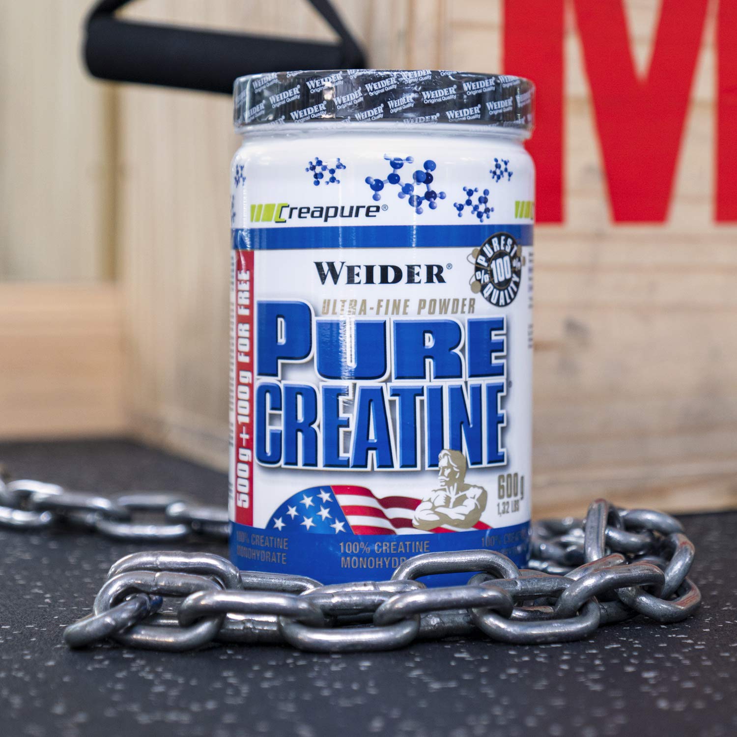 Weider Pure Ideal Quality Creatine Monohydrate Powder, Unflavored
