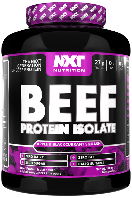 NXT Nutrition Beef Protein Isolate 1.8kg - Apple & Blackcurrant - Protein Powder at MySupplementShop by Nxt Nutrition