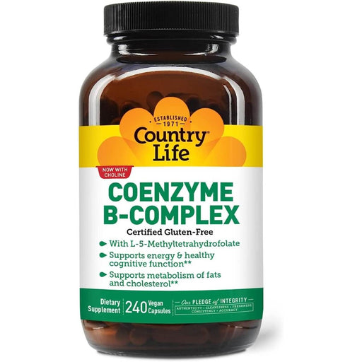 Country Life Coenzyme B-Complex 240 Vegan Capsules | Premium Supplements at MYSUPPLEMENTSHOP