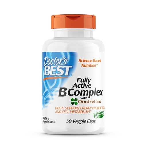 Doctor's Best Fully Active B Complex with Quatrefolic 30 Veggie Capsules | Premium Supplements at MYSUPPLEMENTSHOP