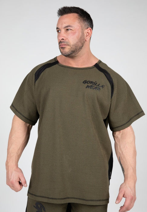 Gorilla Wear Augustine Old School Work Out Top - Army Green