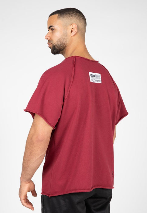 Gorilla Wear Classic Workout Top Burgundy Red