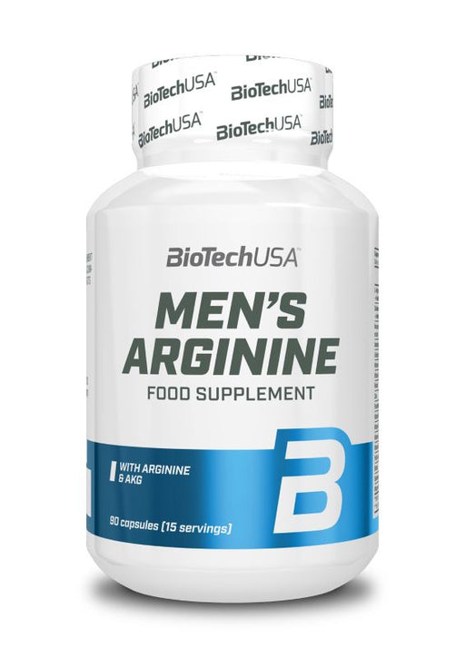 BioTechUSA Men's Arginine - 90 caps (EAN 5999076245703): Nitric Oxide, Male Performance | Premium Nutritional Supplement at MYSUPPLEMENTSHOP