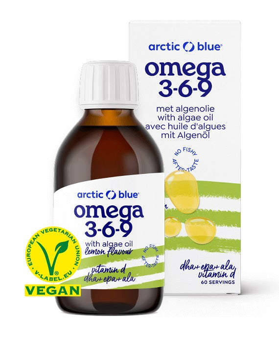 Arctic Blue Algae Oil DHA + EPA + Hemp Seed Oil with Vitamin D Lemon 150 ml for Overall Wellness | Premium Nutritional Supplement at MYSUPPLEMENTSHOP