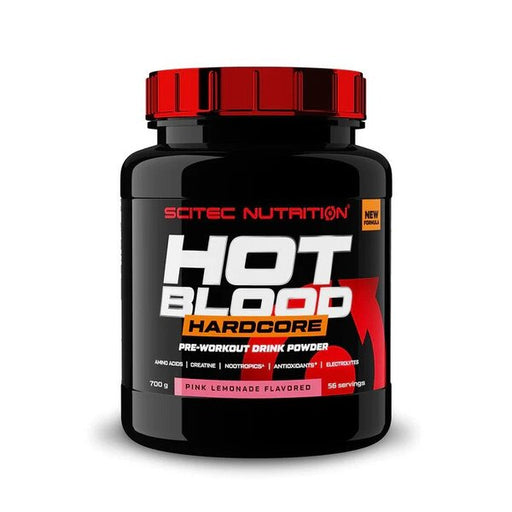 SciTec Hot Blood Hardcore, Pink Lemonade - 700g: Explosive Performance, Refreshing Taste | Premium Nutritional Supplement at MYSUPPLEMENTSHOP