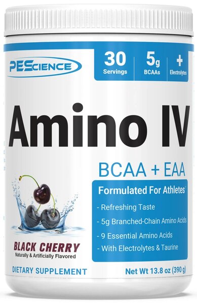 PEScience Amino IV, Black Cherry - 390g