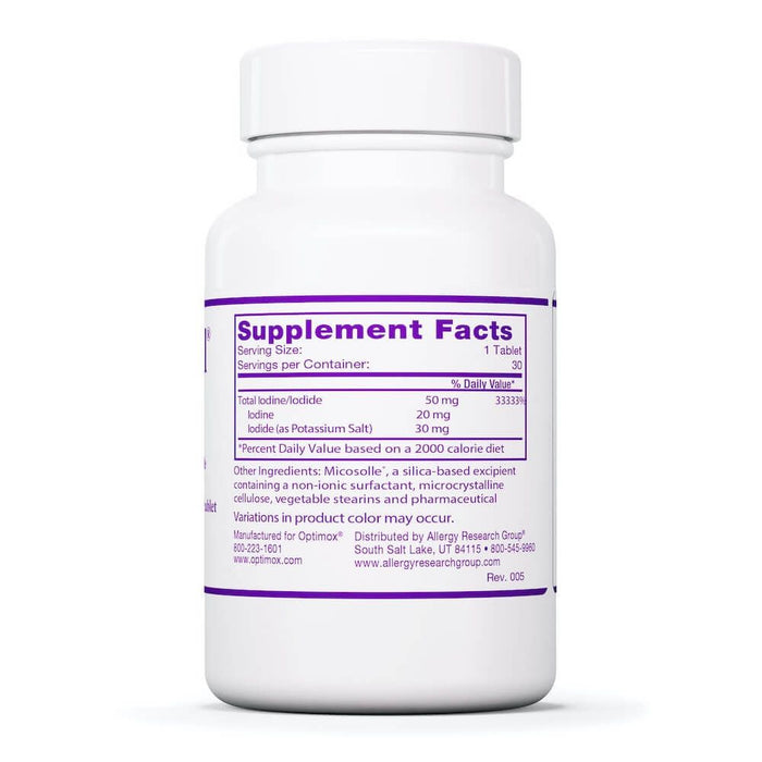 Iodoral High Potency Iodine/Potassium Iodide 50mg 30 Tablets | Premium Supplements at MYSUPPLEMENTSHOP