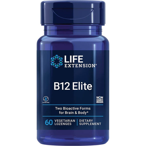 Life Extension B12 Elite 60 Vegetarian Lozenges | Premium Supplements at MYSUPPLEMENTSHOP