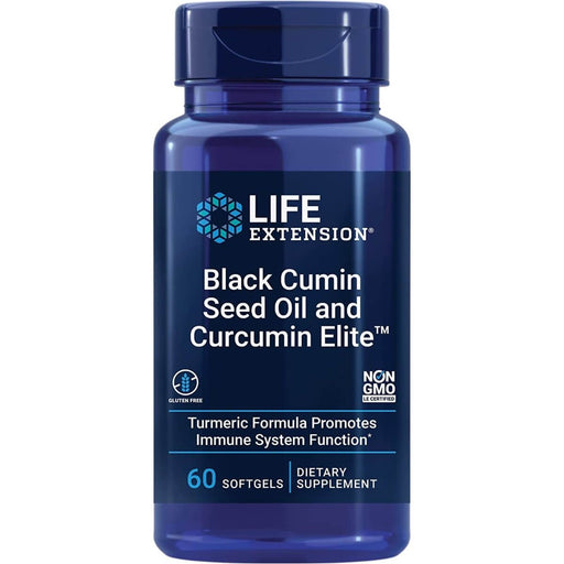 Life Extension Black Cumin Seed Oil and Curcumin Elite 60 Softgels | Premium Supplements at MYSUPPLEMENTSHOP