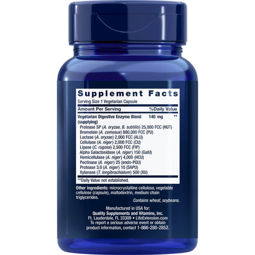 Life Extension Enhanced Super Digestive Enzymes 60 Vegetarian Capsules | Premium Supplements at MYSUPPLEMENTSHOP