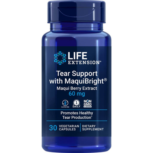 Life Extension Tear Support with MaquiBright 60mg 30 Vegetarian Capsules | Premium Supplements at MYSUPPLEMENTSHOP