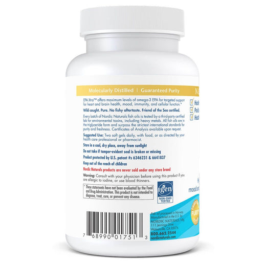 Nordic Naturals EPA Xtra 1640mg Omega-3 60 Softgels (Lemon) | Premium Supplements at MYSUPPLEMENTSHOP