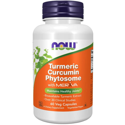NOW Foods Turmeric Curcumin Phytosome 60 Veg Capsules | Premium Supplements at MYSUPPLEMENTSHOP