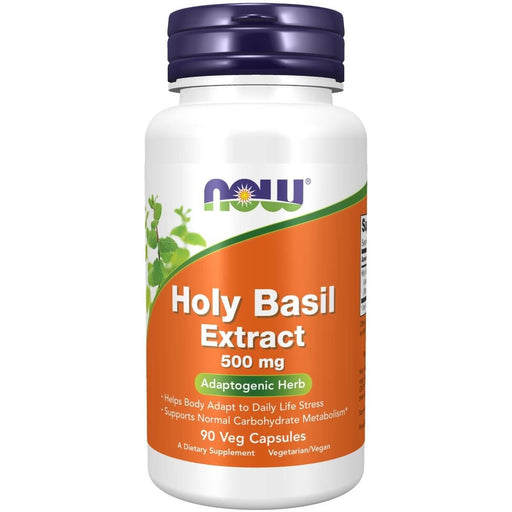 NOW Foods Holy Basil Extract 500 mg 90 Veg Capsules | Premium Supplements at MYSUPPLEMENTSHOP