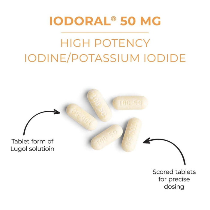 Iodoral High Potency Iodine/Potassium Iodide 50mg 30 Tablets | Premium Supplements at MYSUPPLEMENTSHOP