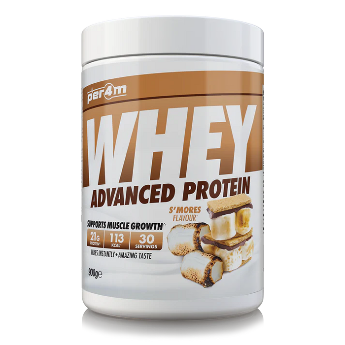 PER4M Whey Protein Powder 900g - 30 Servings | 21g Protein per Serving