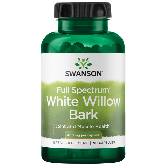 Swanson White Willow Bark, 400mg - 90 caps | High-Quality Sports Supplements | MySupplementShop.co.uk
