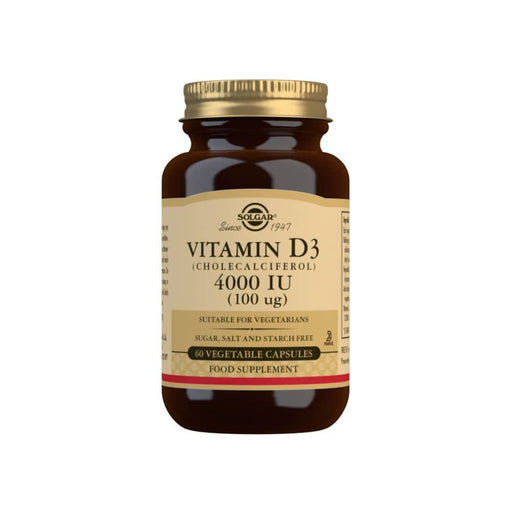 Solgar Vitamin D3 (Cholecalciferol) 4000 IU (100 Âµg) Vegetable Capsules Pack of 60 at MySupplementShop.co.uk