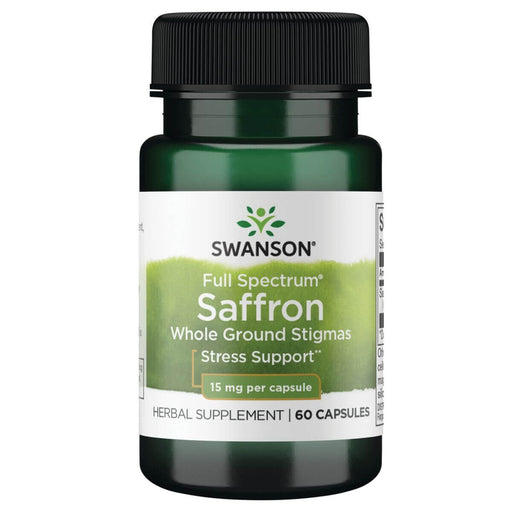 Swanson Saffron Whole Ground Stigmas 15 mg 60 Capsules at MySupplementShop.co.uk