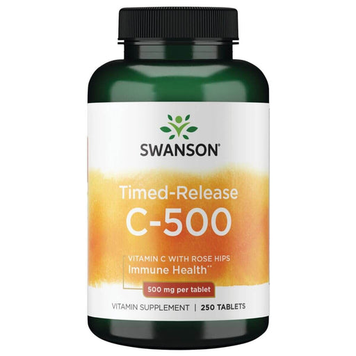 Swanson Vitamin C with Rose Hips Timed-Release 500mg 250 Tablets at MySupplementShop.co.uk