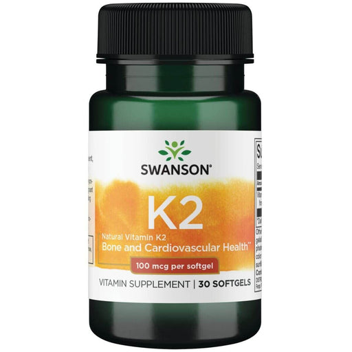 Swanson Vitamin K2 Natural 100 mcg 30 Softgels at MySupplementShop.co.uk