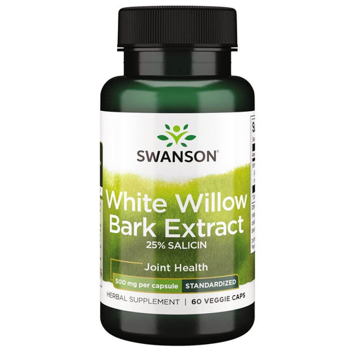 Swanson White Willow Bark Extract 500 mg 60 Veggie Capsules at MySupplementShop.co.uk