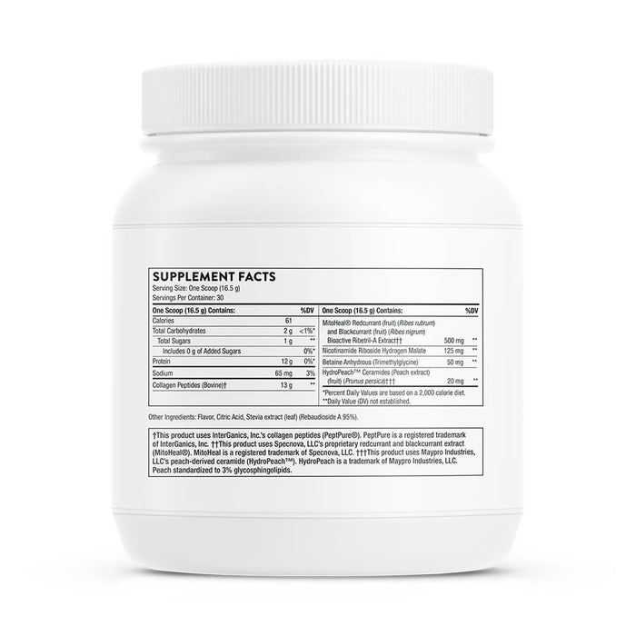 Thorne Research Collagen Plus 17.5 oz (495g) Passion Berry Flavoured | Premium Supplements at MYSUPPLEMENTSHOP