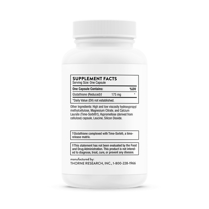 Thorne Research Glutathione-SR 60 Capsules | Premium Supplements at MYSUPPLEMENTSHOP