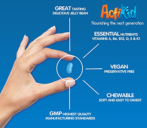 Actikid Magic Beans Multi-Vitamin Blueberry 60 Gummies | High-Quality Health Foods | MySupplementShop.co.uk
