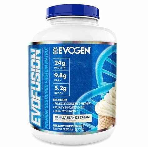 Evogen Evofusion, Vanilla Bean Ice Cream - 1820 grams | High-Quality Protein | MySupplementShop.co.uk