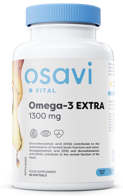 Osavi Omega-3 Extra, 1300mg (Lemon) - 60 softgels (EAN 5904139922781) | High-Quality Omega-3 | MySupplementShop.co.uk