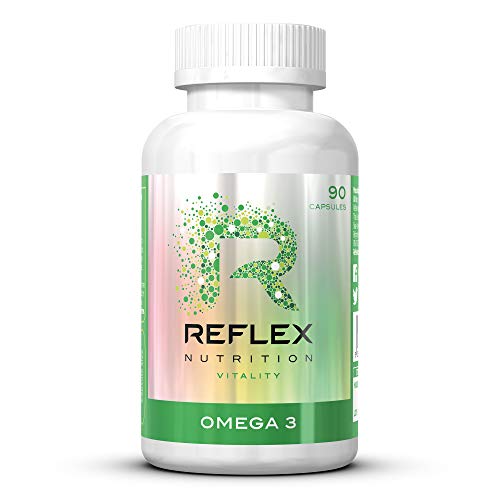 Reflex Nutrition Omega 3 Supplement Capsules 1000mg of which 330mg is EPA and 220mg is DHA (90 Caps) | High-Quality Fish Oils | MySupplementShop.co.uk