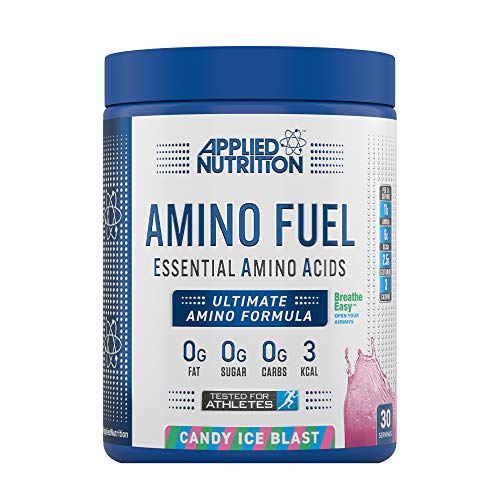 Applied Nutrition Amino Fuel - Amino Acids Supplement EAA Essential Amino Acids Powder Muscle Fuel & Recovery (390g - 30 Servings) (Candy Ice Blast) | High-Quality Amino Acids and BCAAs | MySupplementShop.co.uk