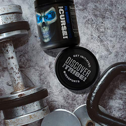 JNX Sports The Curse! Pre Workout Supplement - Intense Energy & Focus Instant Strength Gains Enhanced Blood Flow - Nitric Oxide Booster with Creatine & Caffeine - Men & Women | Peach Rings | 50 SRV | High-Quality Nitric Oxide Boosters | MySupplementShop.co.uk