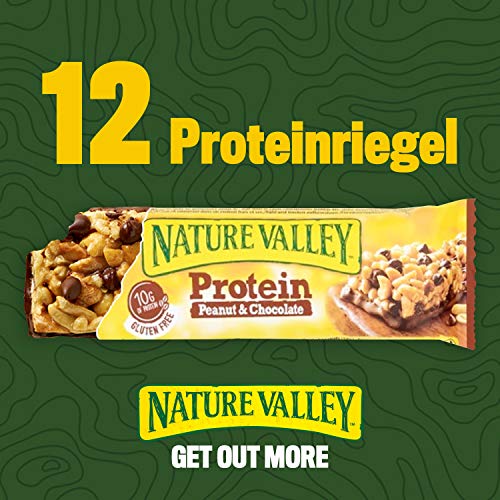 Nature Valley Protein 12x40g Peanut & Chocolate | High-Quality Sports Nutrition | MySupplementShop.co.uk