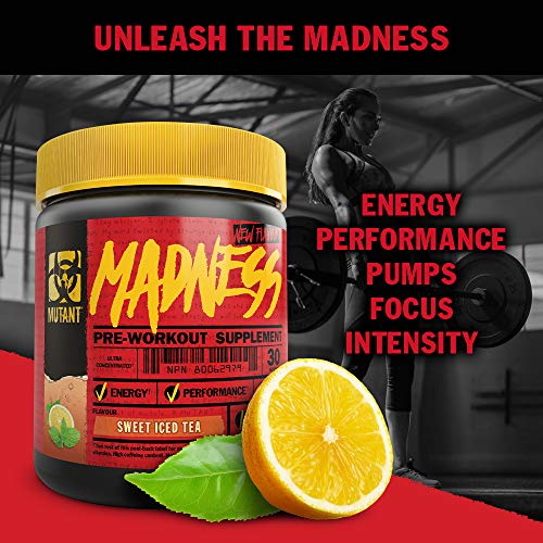 MUTANT Madness | Original Mutant Pre-Workout Powder| High-Intensity Workouts}| 30 Serving | 225 g (.83 lb) | Blue Raspberry | High-Quality Pre & Post Workout | MySupplementShop.co.uk