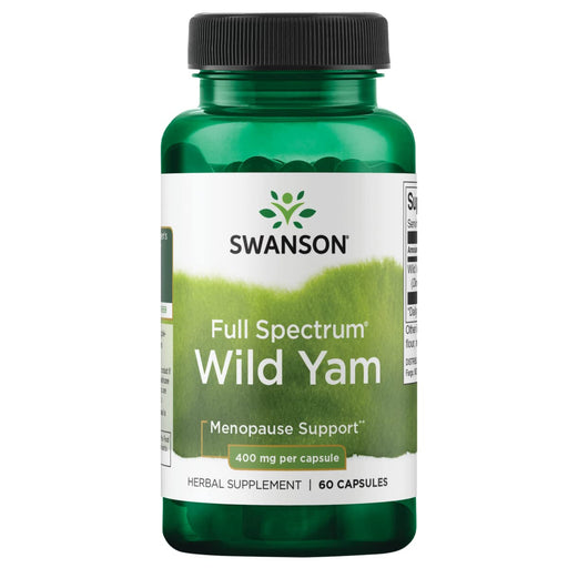 Swanson Full Spectrum Wild Yam, 400mg - 60 caps | High-Quality Health and Wellbeing | MySupplementShop.co.uk