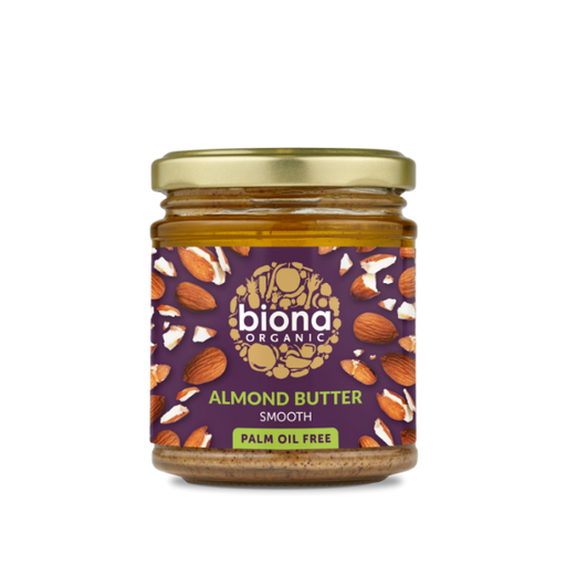 Biona Organic Smooth Almond Butter 170g | High-Quality Health Foods | MySupplementShop.co.uk